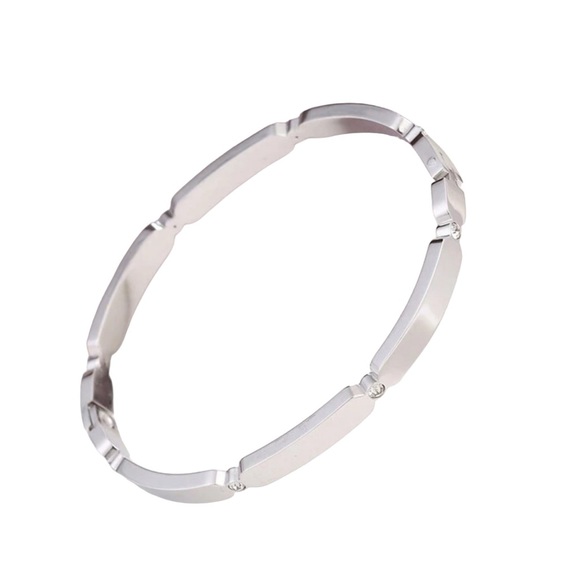 Jewelry - Women Silver Versatile, Square Shaped, Stainless Steel Bracelet